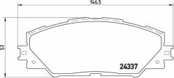 BREMBO fékbetétkészlet, tárcsafék BREMBO P 83 071X