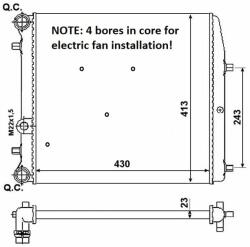 NRF hűtő, motorhűtés NRF 53021A (53021A)
