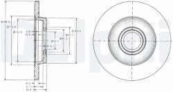 DELPHI Tarcza Ham. Vw Transporter (bg3416)