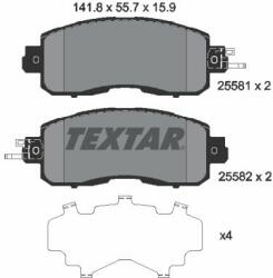 TEXTAR fékbetétkészlet, tárcsafék TEXTAR 2558101 (2558101)