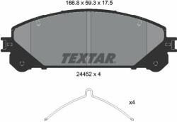 TEXTAR fékbetétkészlet, tárcsafék TEXTAR 2445201 (2445201)