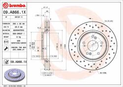 BREMBO féktárcsa BREMBO 09. A866.1X (09.A866.1X)