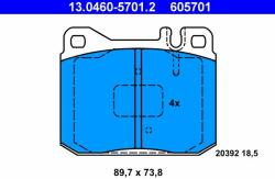 ATE fékbetétkészlet, tárcsafék ATE 13.0460-5701.2