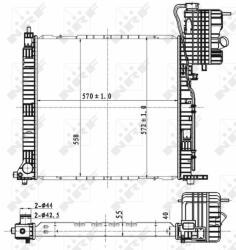 NRF hűtő, motorhűtés NRF 53176 (53176)