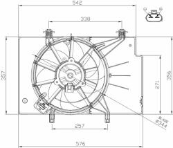 NRF ventilátor, motorhűtés NRF 47957 (47957)