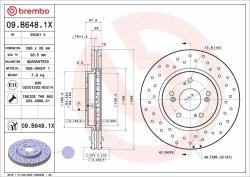 BREMBO féktárcsa BREMBO 09. B648.1X (09.B648.1X)