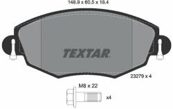 TEXTAR fékbetétkészlet, tárcsafék TEXTAR 2327904 (2327904)