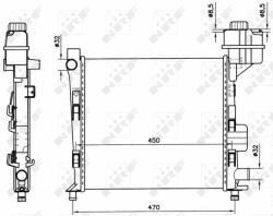 NRF hűtő, motorhűtés NRF 58252 (58252)
