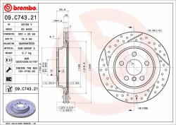 BREMBO Bre-09. C743.21 (09.c743.21)