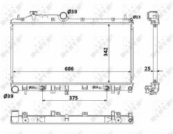 NRF hűtő, motorhűtés NRF 53886 (53886)