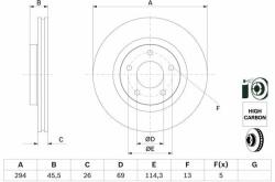Bosch féktárcsa BOSCH 0 986 479 745 (0 986 479 745)