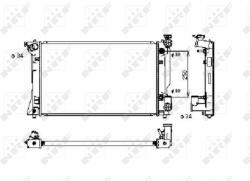 NRF hűtő, motorhűtés NRF 53395 (53395)