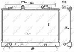 NRF hűtő, motorhűtés NRF 53383 (53383)