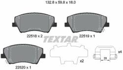 TEXTAR fékbetétkészlet, tárcsafék TEXTAR 2251801 (2251801)