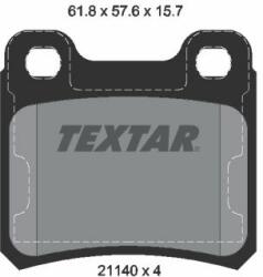 TEXTAR fékbetétkészlet, tárcsafék TEXTAR 2114001 (2114001)