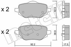 METELLI fékbetétkészlet, tárcsafék METELLI 22-1323-0