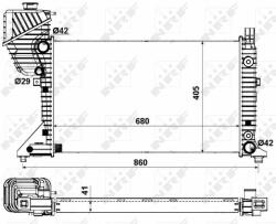 NRF hűtő, motorhűtés NRF 55349A (55349A)