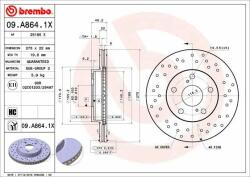 BREMBO Bre-09. A864.1x (09.a864.1x)