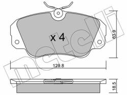 METELLI fékbetétkészlet, tárcsafék METELLI 22-0538-0