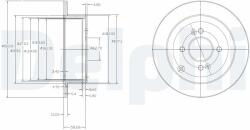 DELPHI Tarcza Ham. Hyundai Getz Tyl (bg4097)
