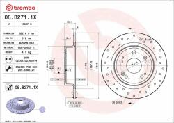 BREMBO féktárcsa BREMBO 08. B271.1X (08.B271.1X)