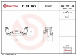 BREMBO féknyereg tartókészlet BREMBO F BK 022