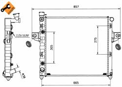 NRF hűtő, motorhűtés NRF 58112 (58112)