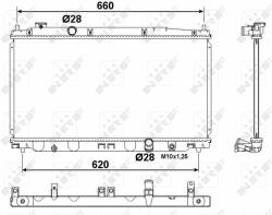 NRF hűtő, motorhűtés NRF 53194 (53194)