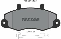 TEXTAR fékbetétkészlet, tárcsafék TEXTAR 2147002 (2147002)