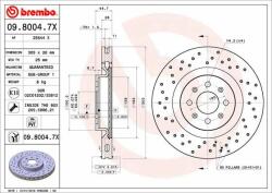 BREMBO féktárcsa BREMBO 09.8004. 7X (09.8004.7X)