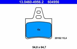 ATE fékbetétkészlet, tárcsafék ATE 13.0460-4956.2