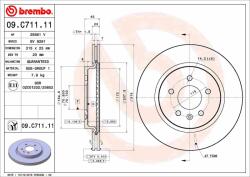 BREMBO féktárcsa BREMBO 09. C711.11 (09.C711.11)