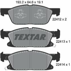 TEXTAR fékbetétkészlet, tárcsafék TEXTAR 2241201 (2241201)