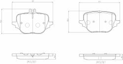BREMBO fékbetétkészlet, tárcsafék BREMBO P 50 169 (P 50 169)