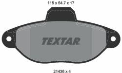 TEXTAR fékbetétkészlet, tárcsafék TEXTAR 2143602 (2143602)