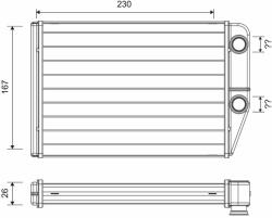 VALEO Hőcserélő, belső tér fűtés VALEO 811514 (811514)