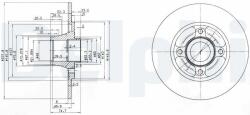 DELPHI Tarcza Ham. Renault Clio (bg3360)