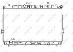 NRF hűtő, motorhűtés NRF 53353 (53353)