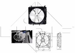 NRF ventilátor, motorhűtés NRF 47016 (47016)