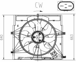 NRF ventilátor, motorhűtés NRF 47920 (47920)