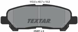 TEXTAR fékbetétkészlet, tárcsafék TEXTAR 2548101 (2548101)