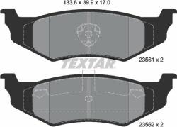 TEXTAR fékbetétkészlet, tárcsafék TEXTAR 2356102 (2356102)