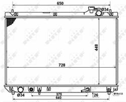 NRF hűtő, motorhűtés NRF 58378 (58378)