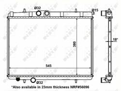 NRF hűtő, motorhűtés NRF 56095 (56095)