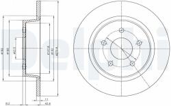 DELPHI Tarcza Ham. Ford C-max Ii 10- Tyl (bg4533c)
