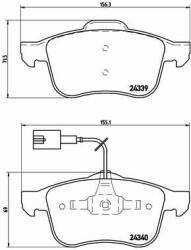 BREMBO fékbetétkészlet, tárcsafék BREMBO P 23 103