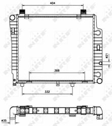 NRF hűtő, motorhűtés NRF 50533 (50533)