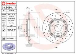 BREMBO féktárcsa BREMBO 08. D060.1X (08.D060.1X)