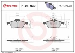 BREMBO Bre-p06030 (p 06 030)