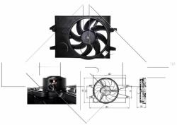 NRF ventilátor, motorhűtés NRF 47007 (47007)